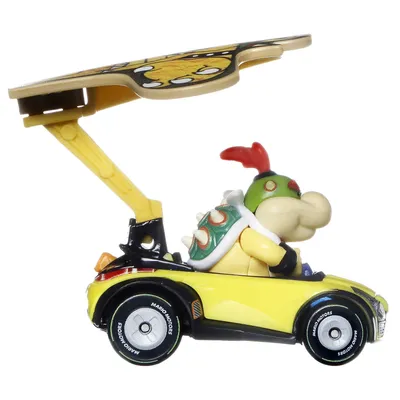 Bowser Jr. - Sports Coupe + Bowser Kite - Mario Kart - Hot Wheels