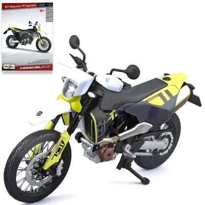 Husqvarna 701 Supermoto - 2023 - Byggsats - Maisto - 1:12