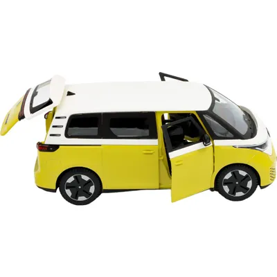 Volkswagen ID. Buzz - 2023 - Gul och Vit - Maisto - 1:24