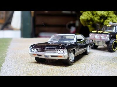 1967 Chevrolet Impala Sport Sedan - Svart - GreenLight - 1:64