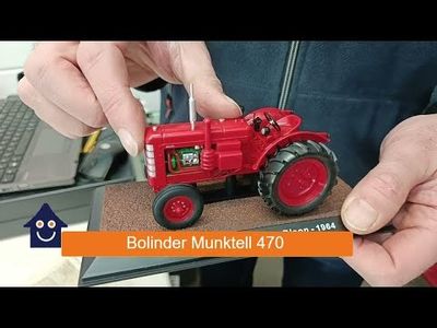 Bolinder Munktell Volvo 460 Bison - 1964 - Röd - Atlas - 1:43