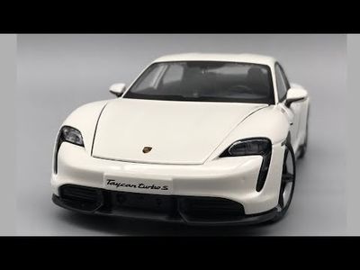 Porsche Taycan Turbo S - 2020 - Hvid - Bburago - 1:24