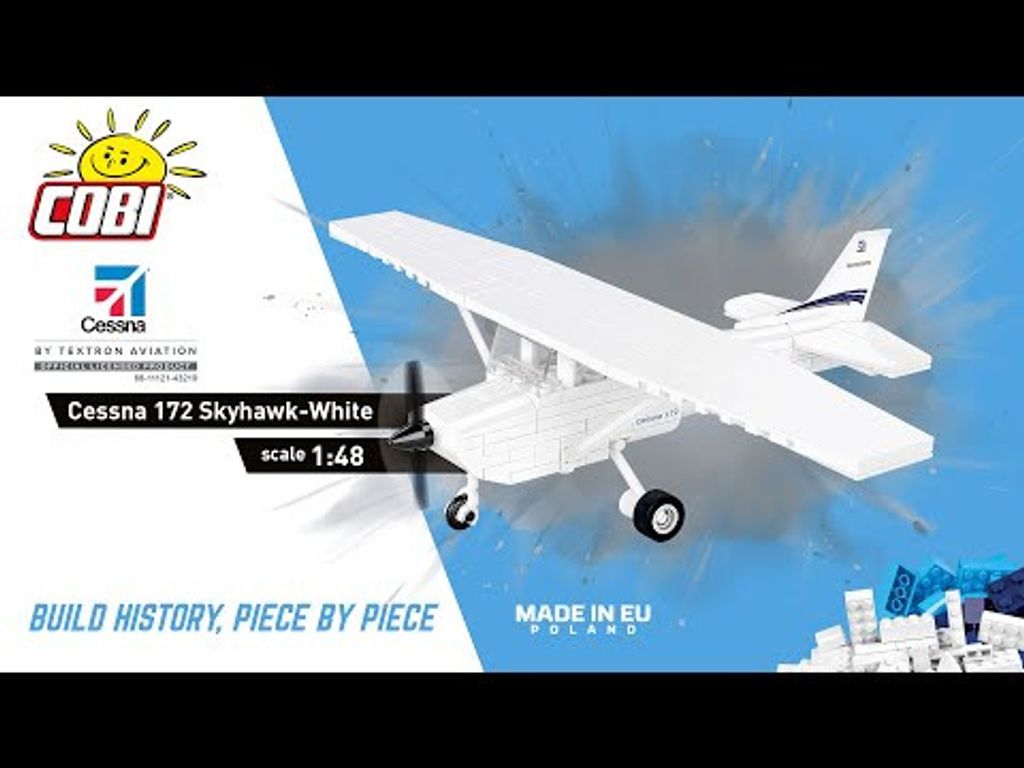 Cessna 172 Skyhawk - Vit - Byggklossar - 26620 - COBI - 1:48