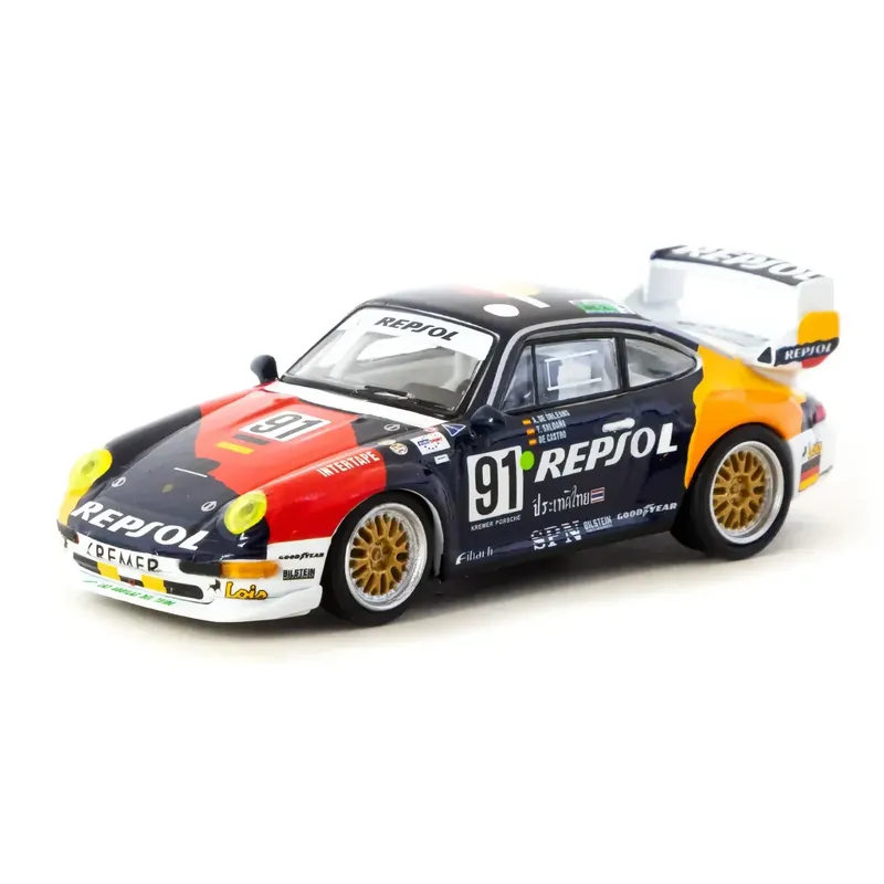 Porsche 911 GT2 #91 - 24h Le Mans 1995 - Schuco x Tarmac Works - 1:64