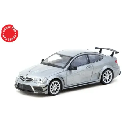 MB C 63 AMG Coupé Black Series - Silver - Tarmac - 1:64