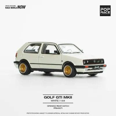 Volkswagen Golf GTI MK2 - Vit - 71 - Pop Race - 1:64