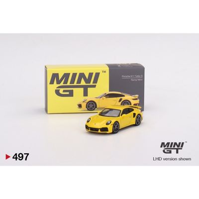 Porsche 911 (992) Turbo S - Gul - 497 - Mini GT - 1:64