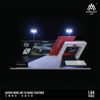 Nissan - Mässmonter - LED-belysning - 1:64