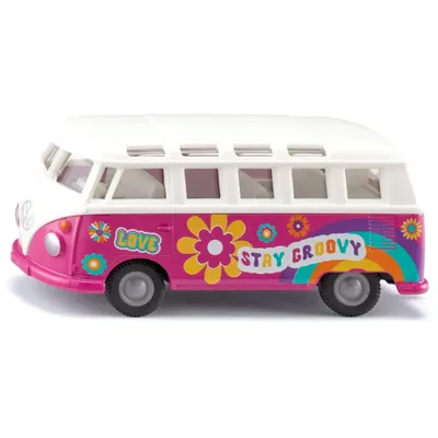 Volkswagen T1 Samba - Rosa - Siku - 9 cm
