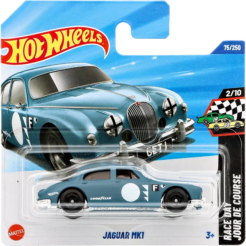 Jaguar MK1 - Blågrå - Race Day - Hot Wheels