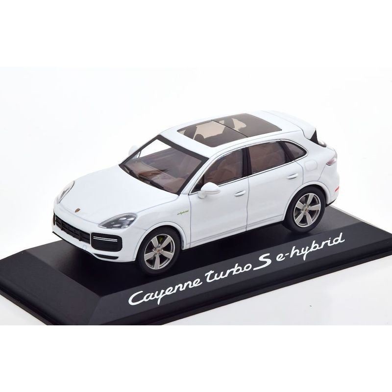 Porsche Cayenne Turbo S e-hybrid 2019 Vit - Minichamps 1:43