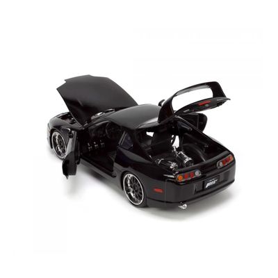 1995 Toyota Supra - Fast & Furious - Svart - Jada Toys 1:24