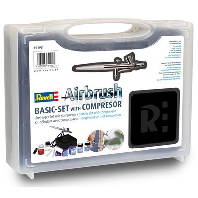 Airbrush Basic Set med kompressor - 39195 - Revell