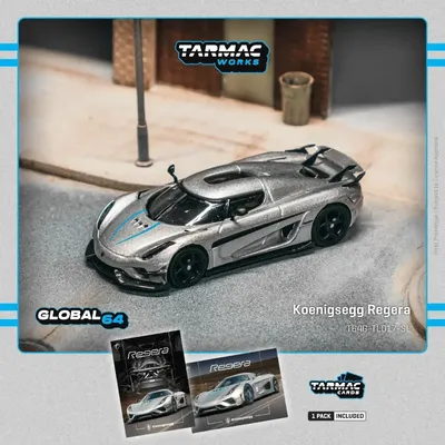 Koenigsegg Regera - Silver - Tarmac Works - 1:64