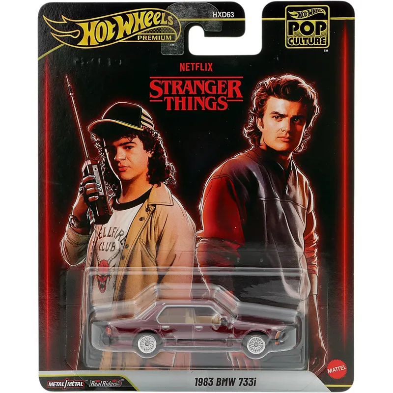 1983 BMW 733i - Vinröd - Netflix Stranger Things - Hot Wheels
