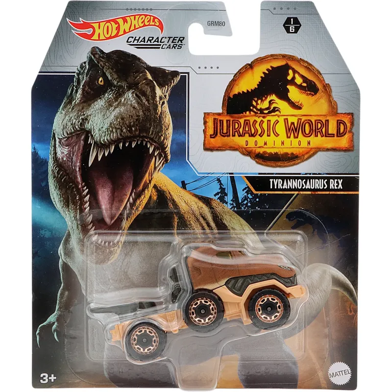 Tyrannosaurus Rex - Jurassic World Character Cars - Hot Wheels