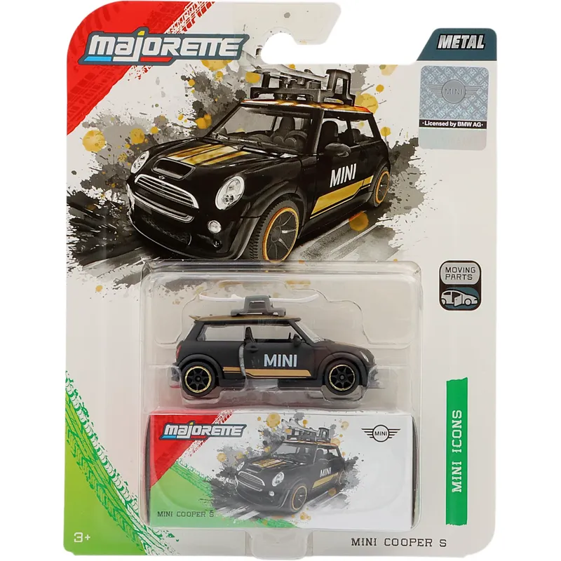 Mini Cooper S - Mattsvart - Mini Deluxe Cars - Majorette