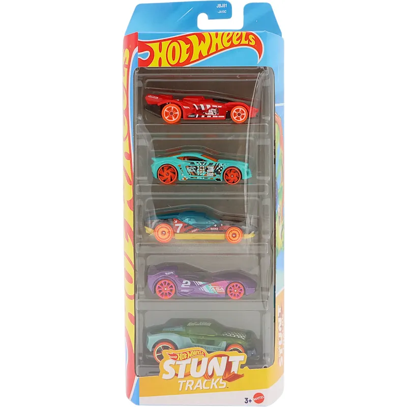 HW Stunt Tracks - JBJ81 - 5-pack leksaksbilar - Hot Wheels