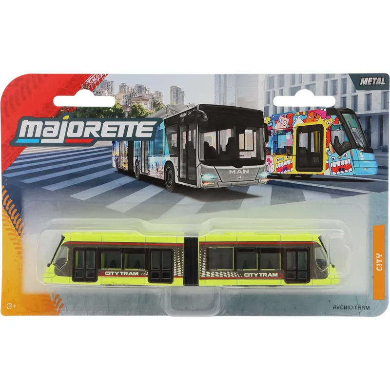 Siemens Avenio Tram - Gul - Spårvagn - Majorette - 17 cm