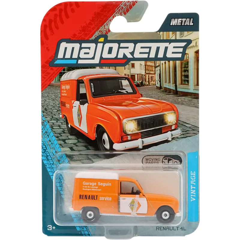 Renault 4L - Renault Service - Orange - Vintage - Majorette