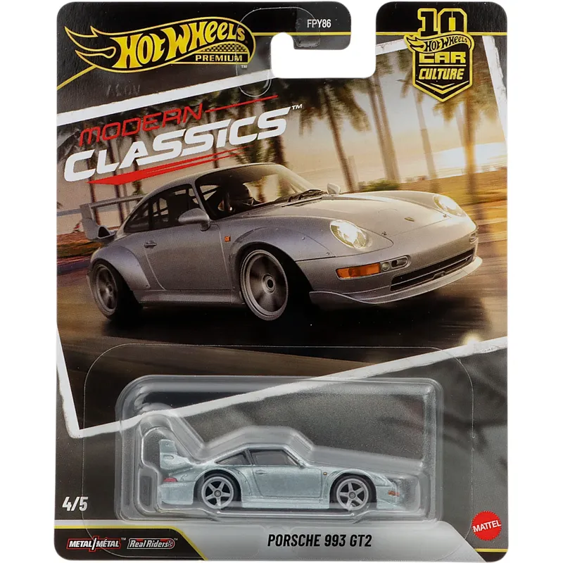 Porsche 911 (993) GT2 - Silver - Modern Classics - Hot Wheels