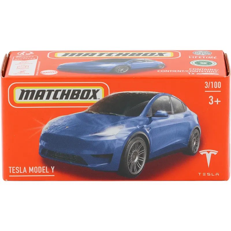 Tesla Model Y - Blå - Power Grab 3/100 - Matchbox