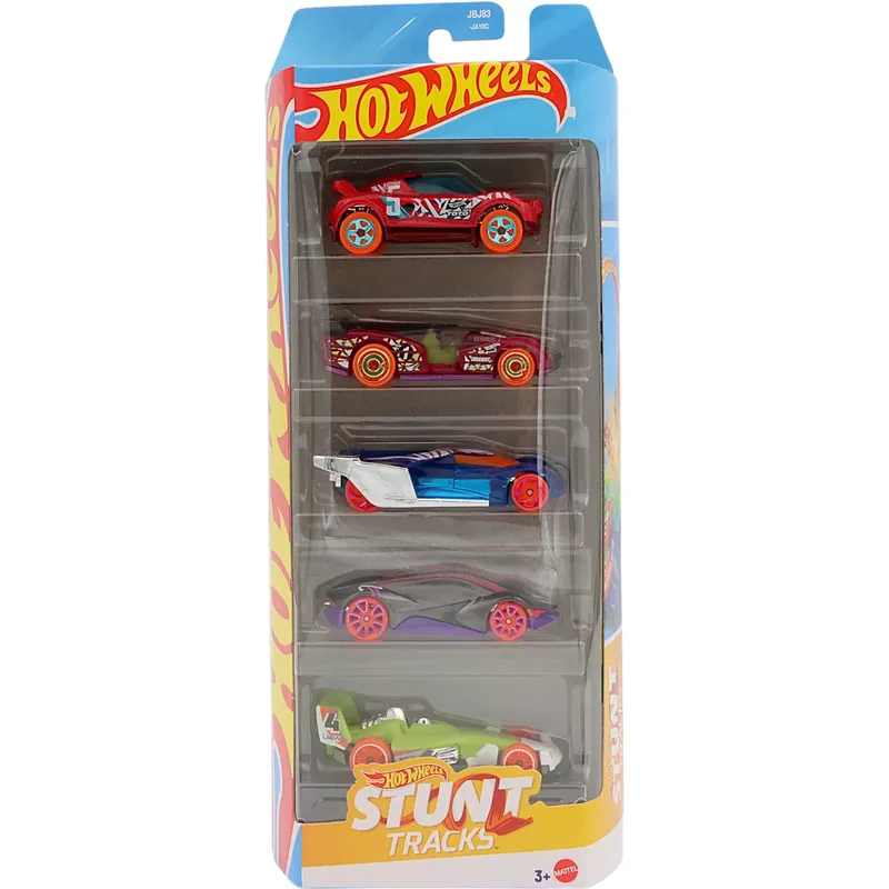 HW Stunt Tracks - JBJ83 - 5-pack leksaksbilar - Hot Wheels