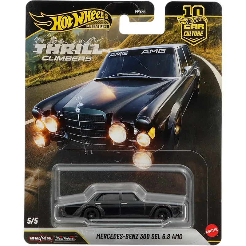 Mercedes-Benz 300 SEL 6.8 AMG - Svart - Thrill Climbers - Hot Wheels