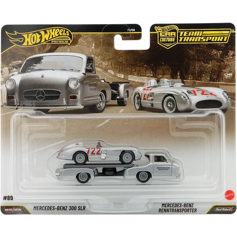 Mercedes-Benz 300 SLR + Mercedes-Benz Renntransporter - Team Transport - Hot Wheels