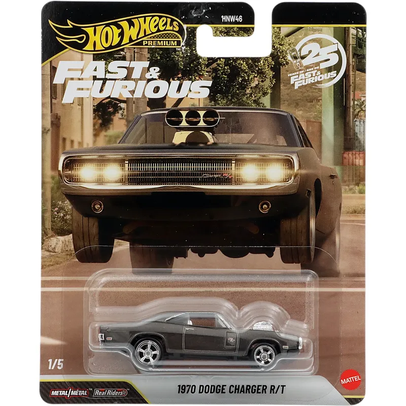 1970 Dodge Charger R/T - Svart - Fast & Furious - Hot Wheels