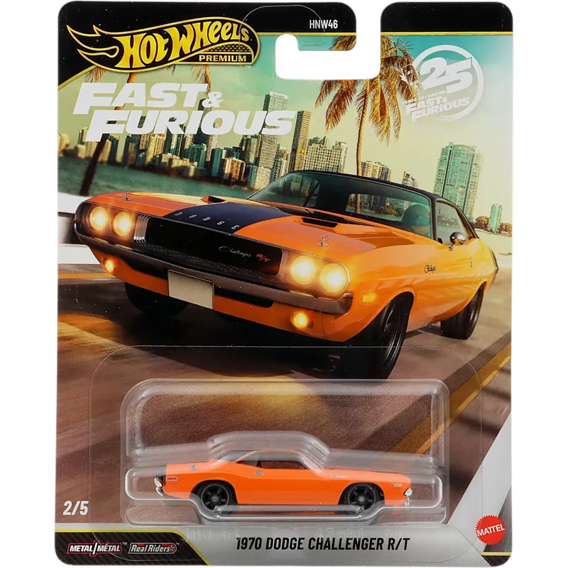 1970 Dodge Challenger R/T - Orange - Fast & Furious - Hot Wheels