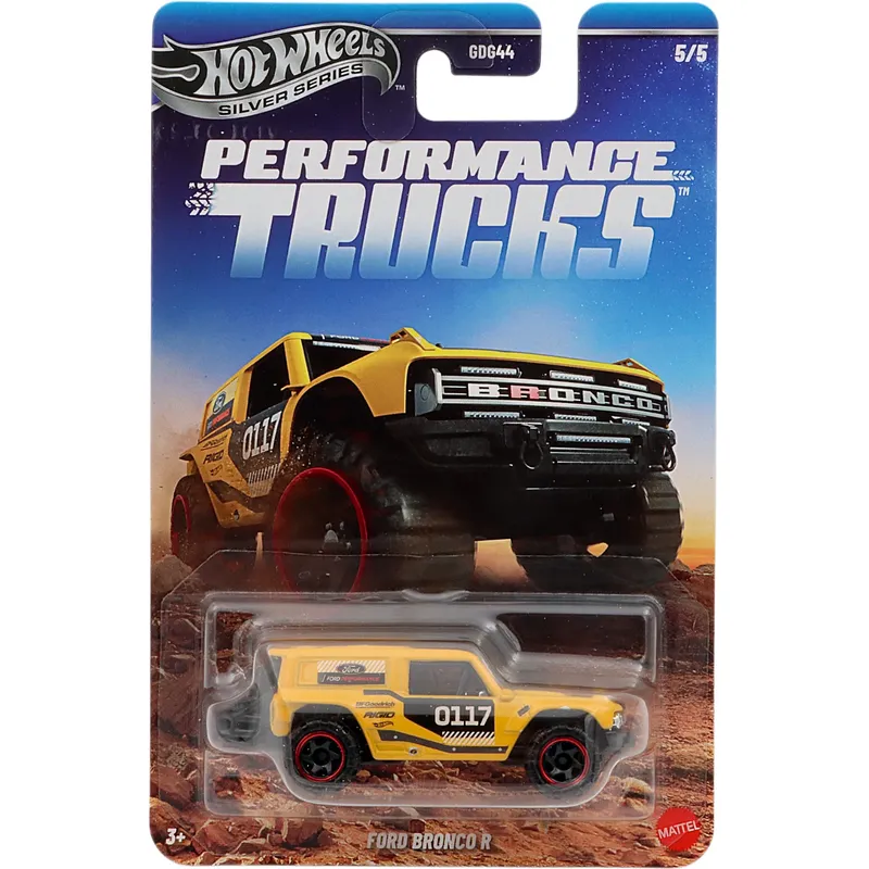 Ford Bronco R - Gul - Performance Trucks - Hot Wheels