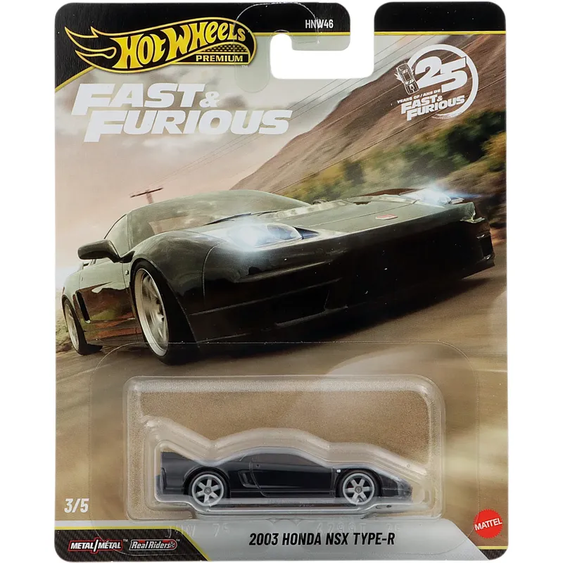 2003 Honda NSX Type-R - Svart - Fast & Furious - Hot Wheels