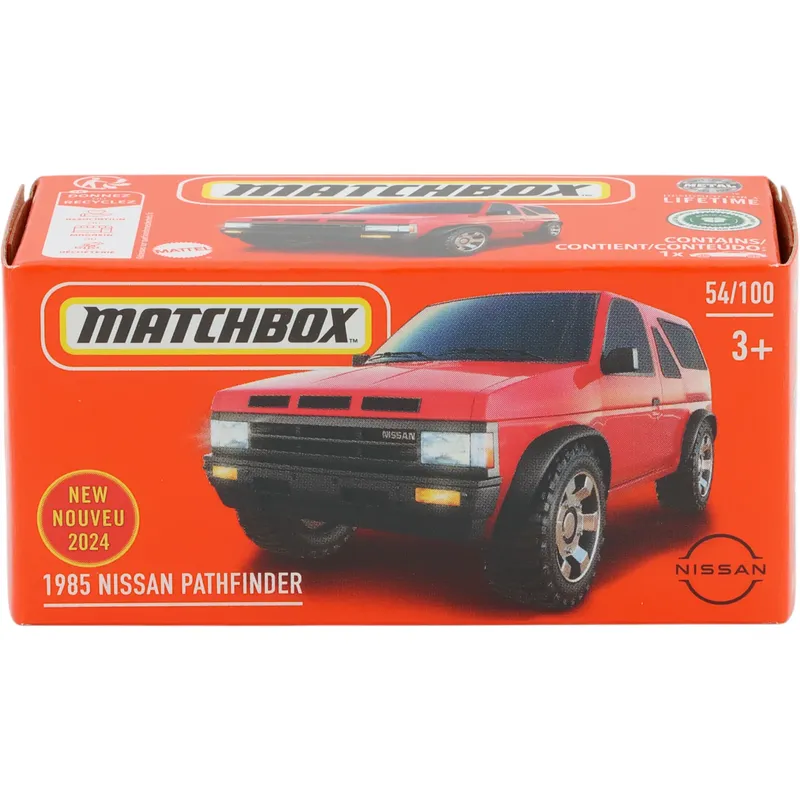 1985 Nissan Pathfinder - Rød - Power Grab 54/100 - Matchbox
