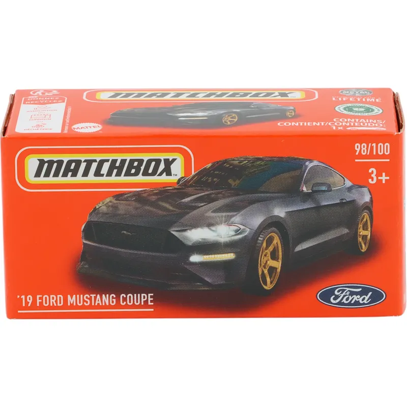 '19 Ford Mustang Coupe - Sort - Power Grab 98/100 - Matchbox
