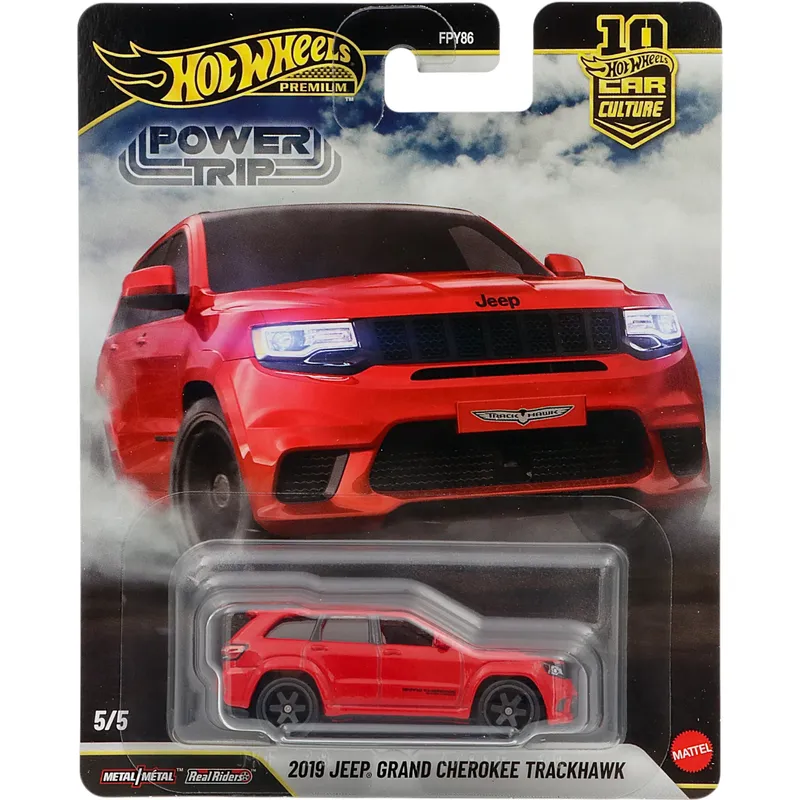 2019 Jeep Grand Cherokee Trackhawk - Röd - Power Trip - Hot Wheels