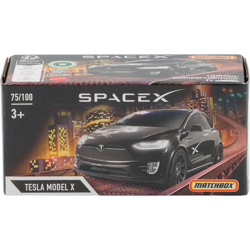 Tesla Model X- SpaceX - Power Grab 75/100 - Matchbox