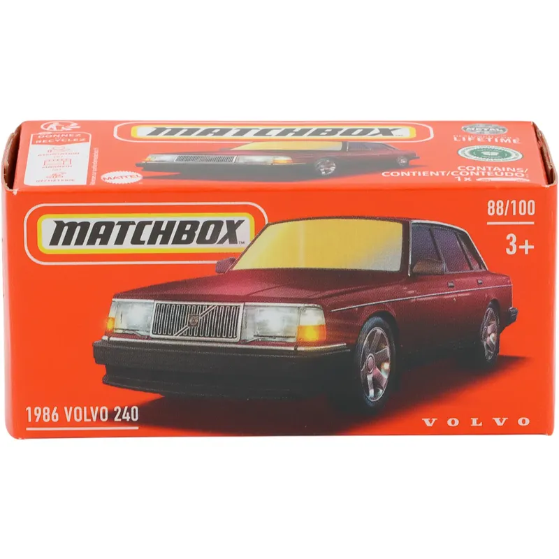 1986 Volvo 240 - Mörkröd - Power Grab 88/100 - Matchbox