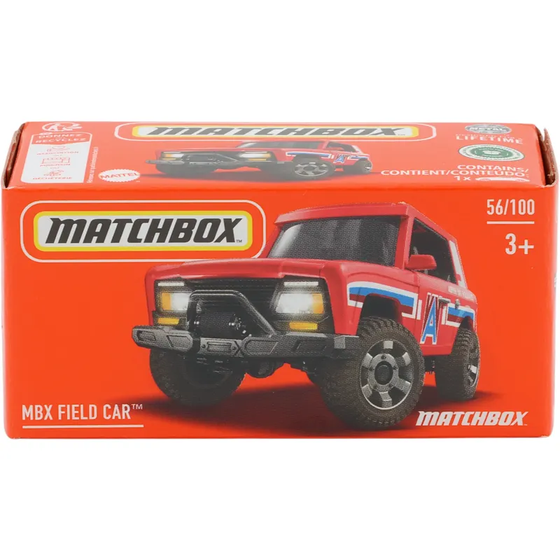 MBX Field Car - Rød - Power Grab 56/100 - Matchbox