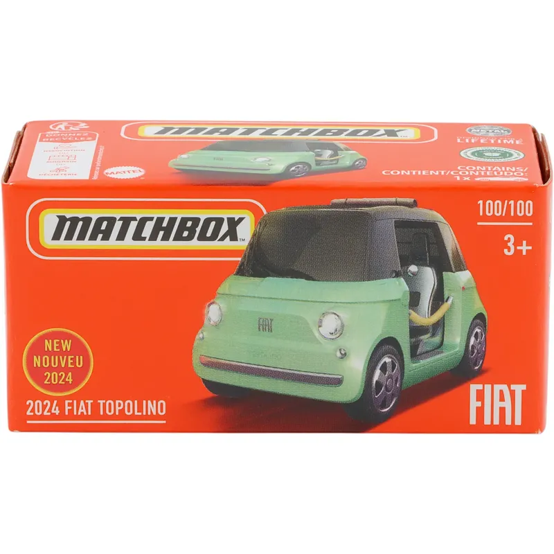 2024 Fiat Topolino - Grøn - Power Grab 100/100 - Matchbox