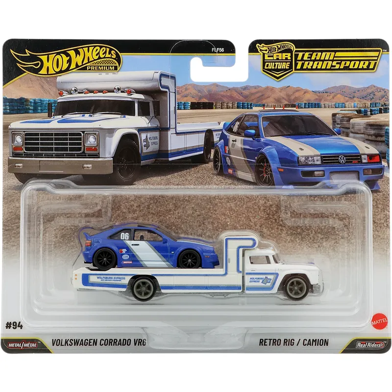 Volkswagen Corrado VR6 + Retro Rig - Team Transport - Hot Wheels