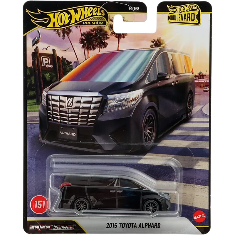 2015 Toyota Alphard - Svart - Boulevard 151 - Hot Wheels