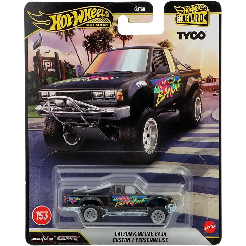 Datsun King Cab Baja Custom - Svart - Boulevard 153 - Hot Wheels