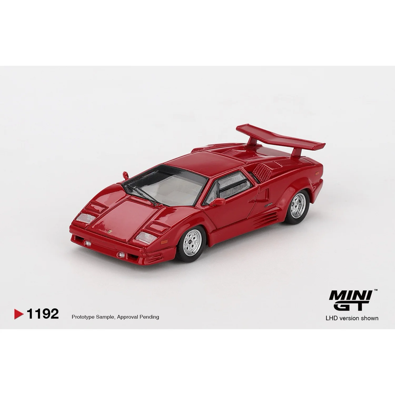 Lamborghini Countach 25th Anniversary Red - Röd - 1192 - Mini GT - 1:64