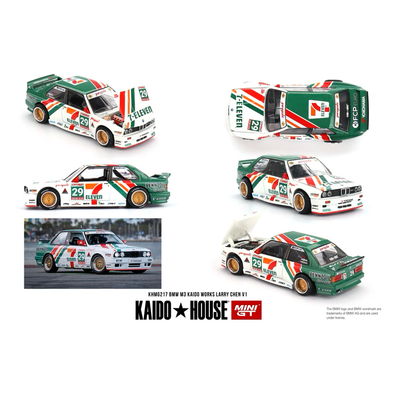BMW M3 Kaido Works Larry Chen V1 7-Eleven - 217 - Kaido House x Mini GT - 1:64