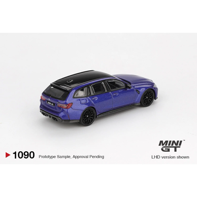 BMW M3 Competition Touring Portimao Blue Metallic - Blå - 1090 - Mini GT - 1:64