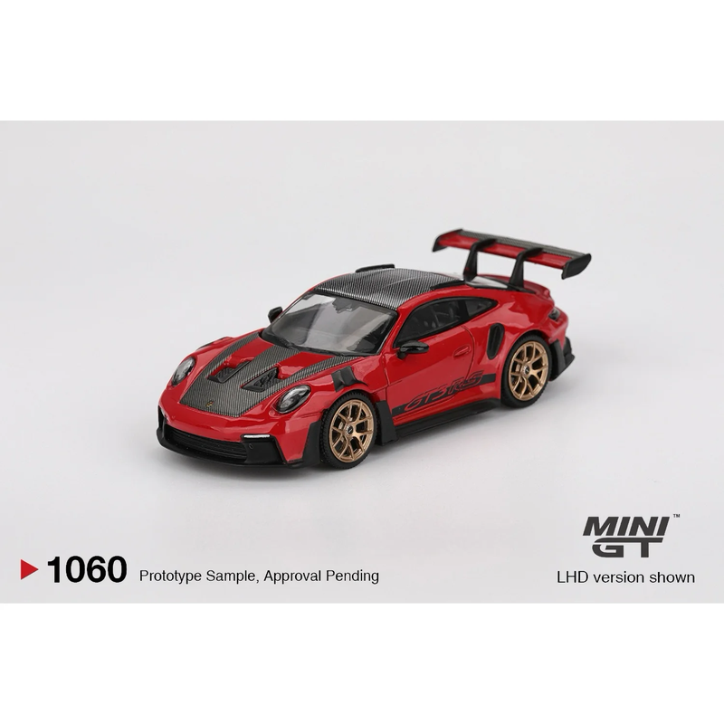 Porsche 911 (992) GT3 RS Weissach Package Guards Red - Röd - 1060 - Mini GT - 1:64