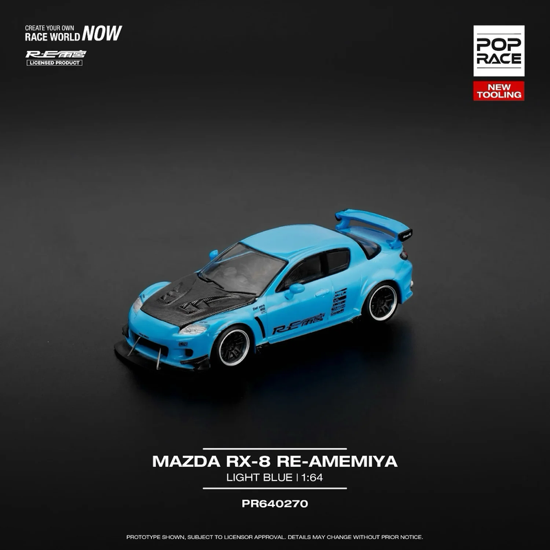 Mazda RX-8 RE Amemiya - Blå - 270 - Pop Race - 1:64