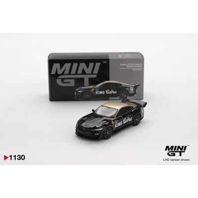 Shelby GT500 Dragon Snake Concept Black/Gold - Svart - 1130 - Mini GT - 1:64