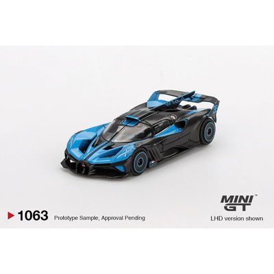 Bugatti Bolide Presentation - Svart / Blå - 1063 - Mini GT - 1:64